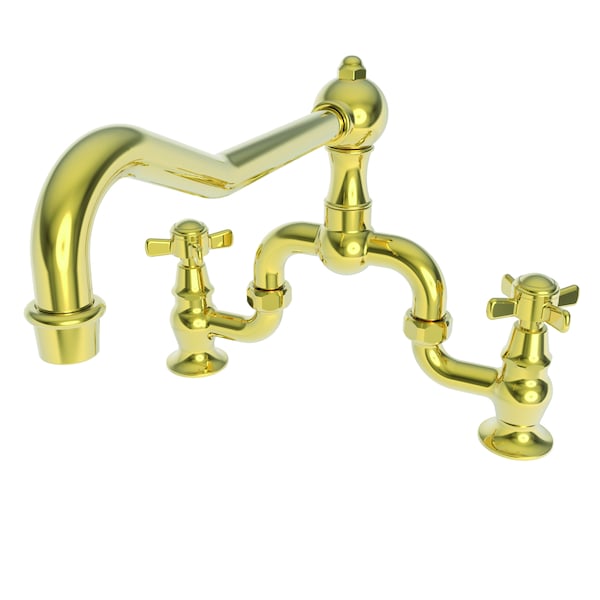 Newport Brass Kitchen Bridge Faucet in Forever Brass (Pvd) 9451-01 - main